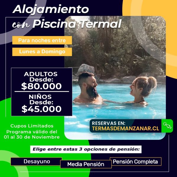 Alojamiento con Piscina Termal - Noviembre