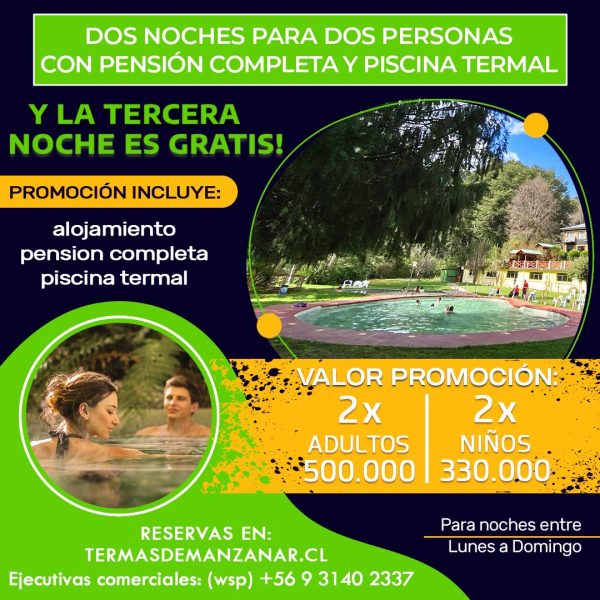 Promoción Alojamiento con Tercera Noche Gratis - Enero (del 16 al 31)