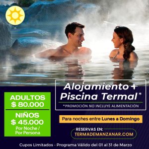 Alojamiento con Piscina Termal Sin Pensión – Marzo