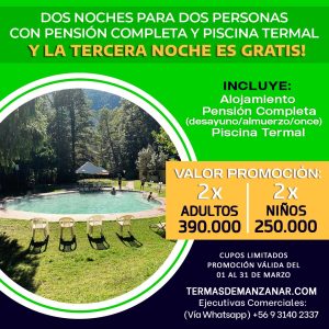 Promoción Alojamiento con Tercera Noche Gratis - Marzo