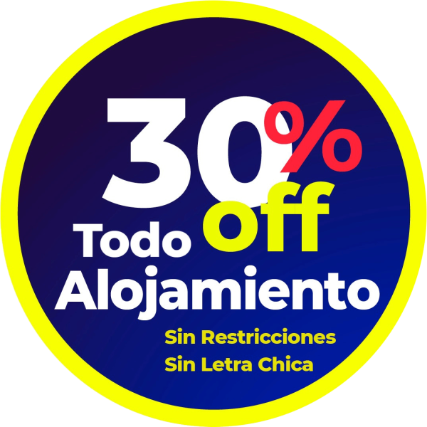 BLACK SALE 2026 - Alojamiento con 30% dcto